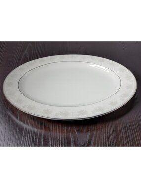 Vintage 1970s Noritake Misty Porcelain 16" Serving Platter